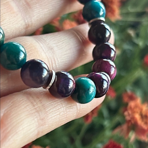 Handmade Galaxy Tigers Eyed Beaded Bracelet * - Picture 5 of 5